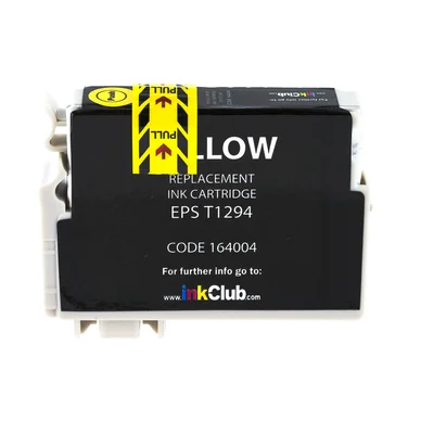 inkClub Blækpatron gul, erstatter Epson T1294 KEA033 Modsvarer: T1294
