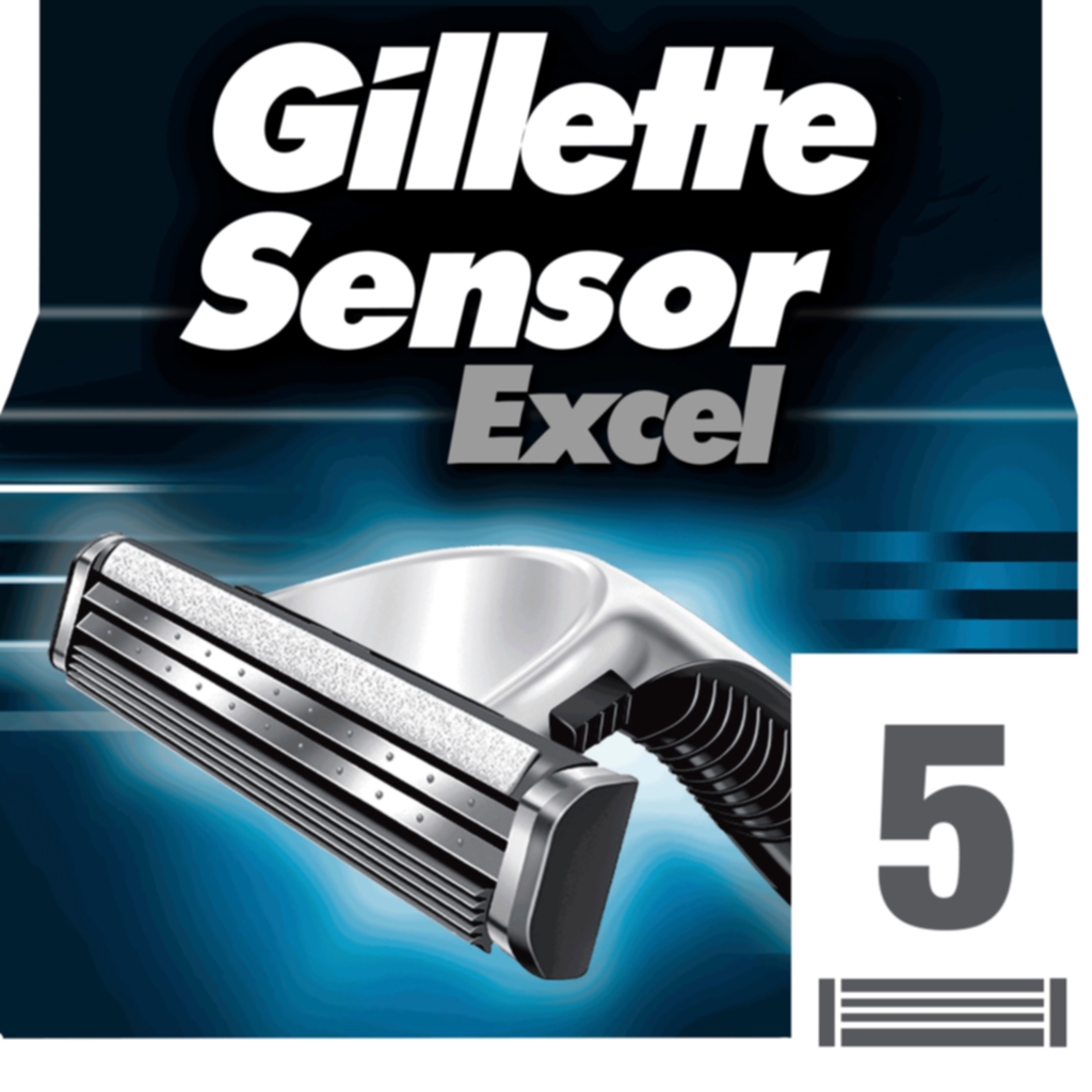 Gillette Gillette Sensor Excel barberblad 5-pakning Barberblad og barberhøvler,Personpleie,Barberblad og barberhøvler