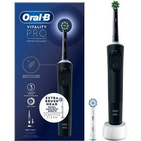 Oral-B Vitaliy Pro Eltandborste Black + Extra Refill