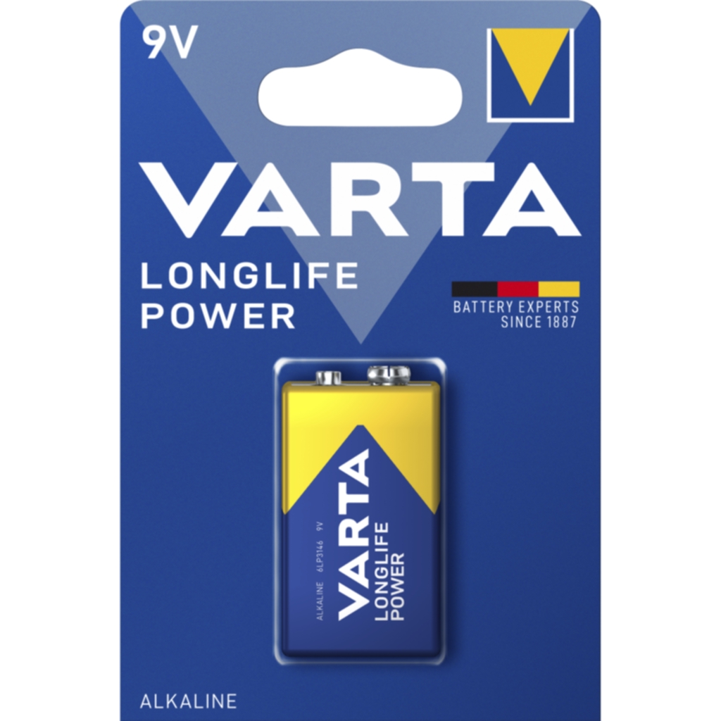 Varta Longlife Power batteri - 9V, 1-Pack
