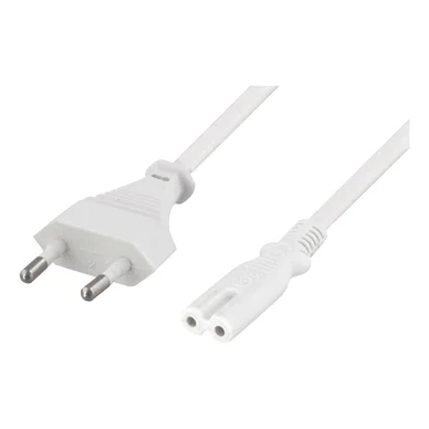 Deltaco Apparatsladd C7, 2m vit