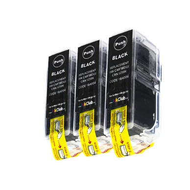 inkClub Blækpatron sort pigment, 360 sider, 3 stk pakning KCB455-3 Modsvarer: PGI-525BK