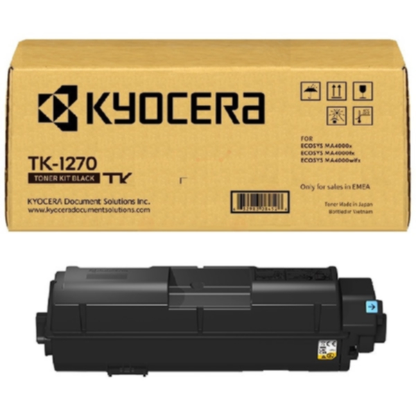 Kyocera Kyocera TK-1270 Tonerkassett svart TK-1270 Tilsvarer: N/A