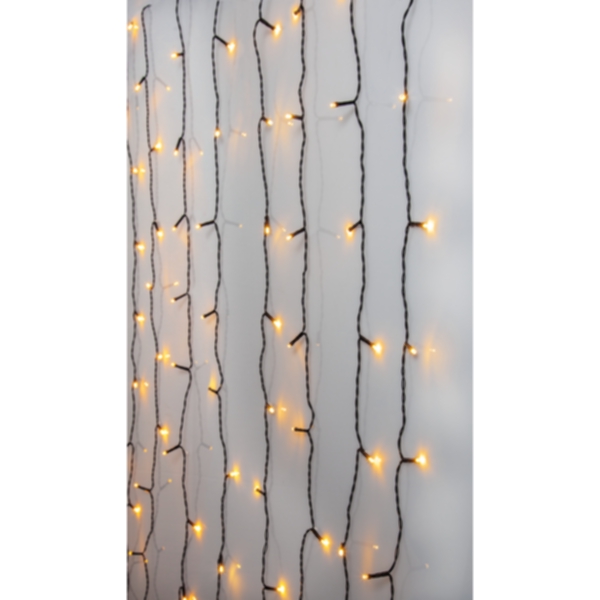 Star Trading ljusgardin 1,3x2m Golden Warm White