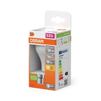 OSRAM LED Normal 60 Mat 8W 827 B22d 4058075127937 Modsvarer: N/A