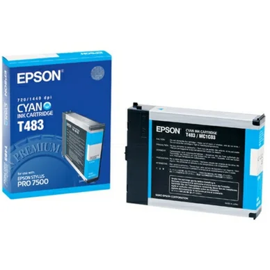 Epson Blækpatron cyan, 110 ml T483 Modsvarer: N/A