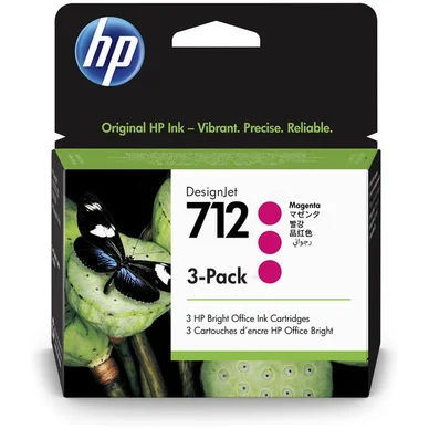 HP HP 712 Mustepatruuna Magenta 3-pakkaus 3ED78A Vastaa: N/A