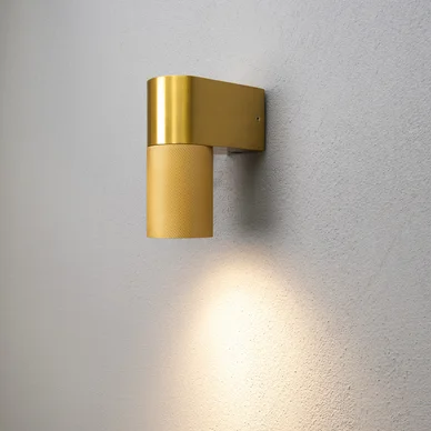 Konstsmide Temi Væglampe ned LED GU10 Guld med Klart glas 7666-800 Modsvarer: N/A