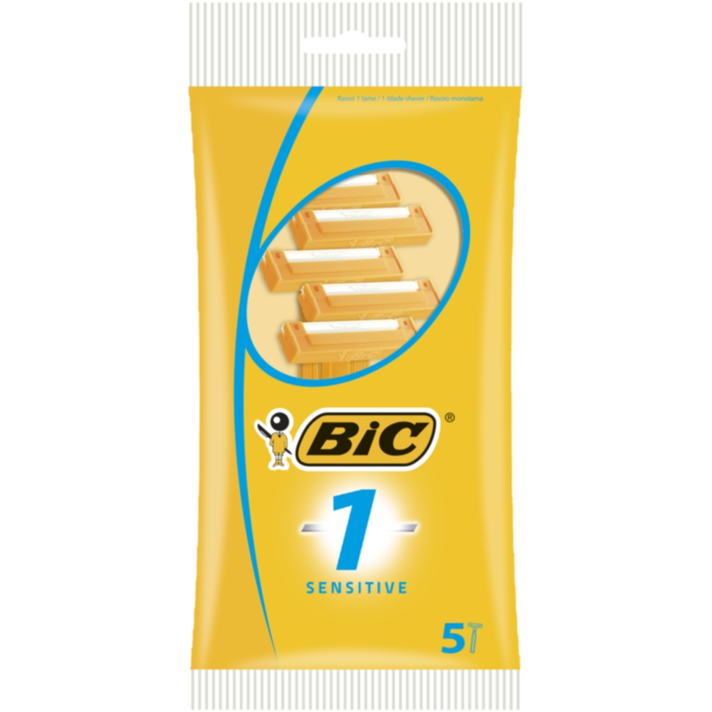 Bic BIC 1 Sensitive engangshøvler, 5 stk.