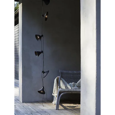 PR Home Daphne Lyssløjfe 6 LED-pærer Sort 7,2m IP44 1898103 Modsvarer: N/A