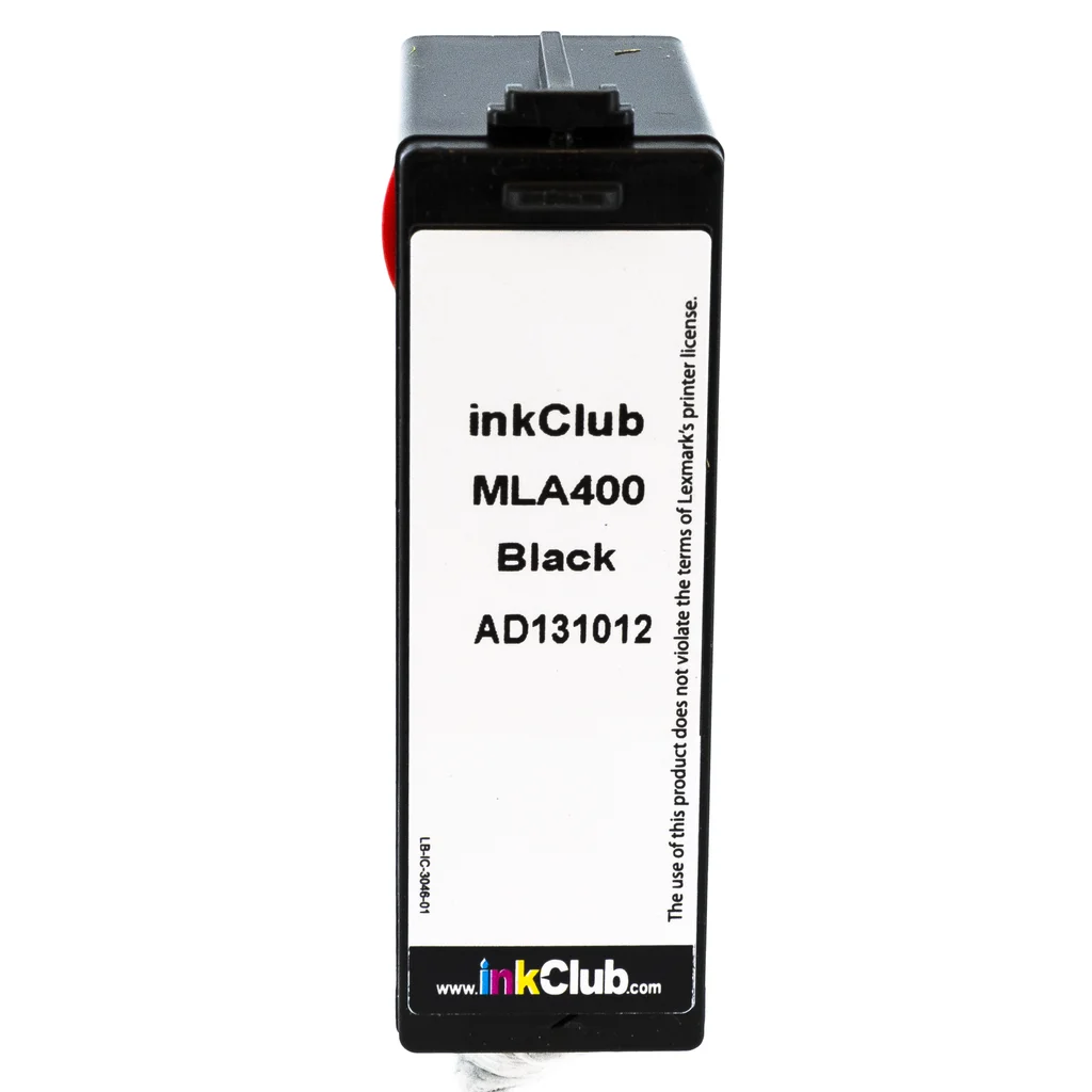 inkClub Bläckpatron, ersätter Lexmark 100XL, svart, 650 sidor MLA400 ersätter 14N1068E