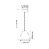 Enna Taklampa med diffusor, E27 Vit 220mm
