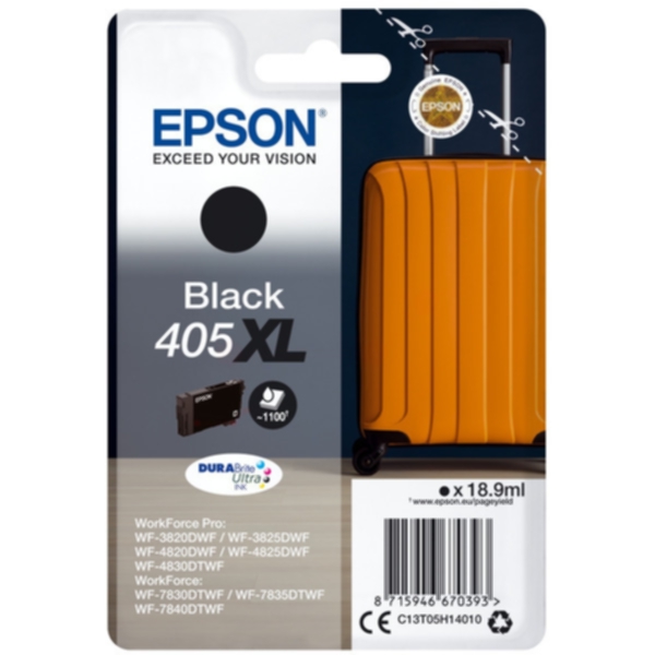 Bilde av Epson Epson 405xl Blekkpatron Svart T05h1 Tilsvarer: N/a
