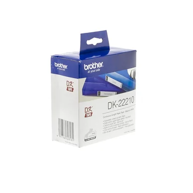 Papperstejp, 29 mm x 30,48 meter, svart text på vit