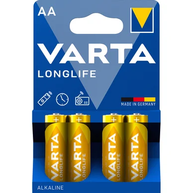 Varta Varta Longlife batteri - AA 4 pk. 4106101414 Modsvarer: N/A