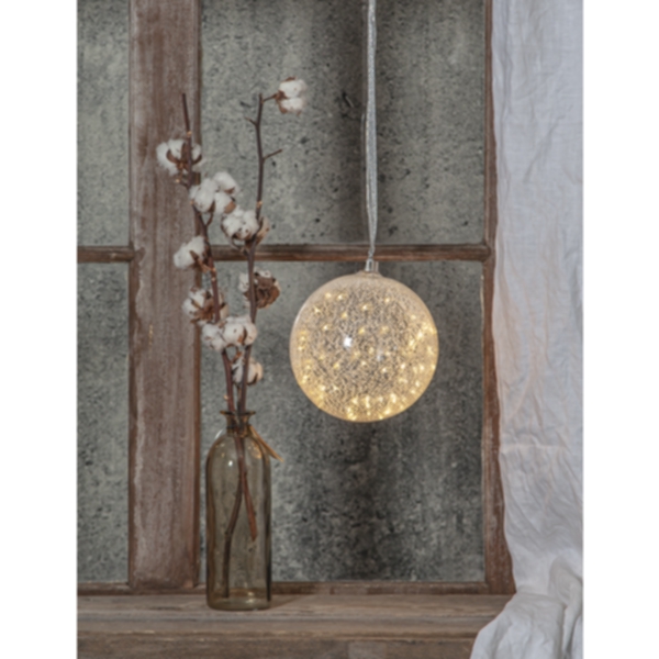 Star Trading glaskula Glow Snow 20cm