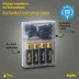 Aqiila Laddningsbar USB-C Batteri AAA 1,5V 600mAh 4-pack