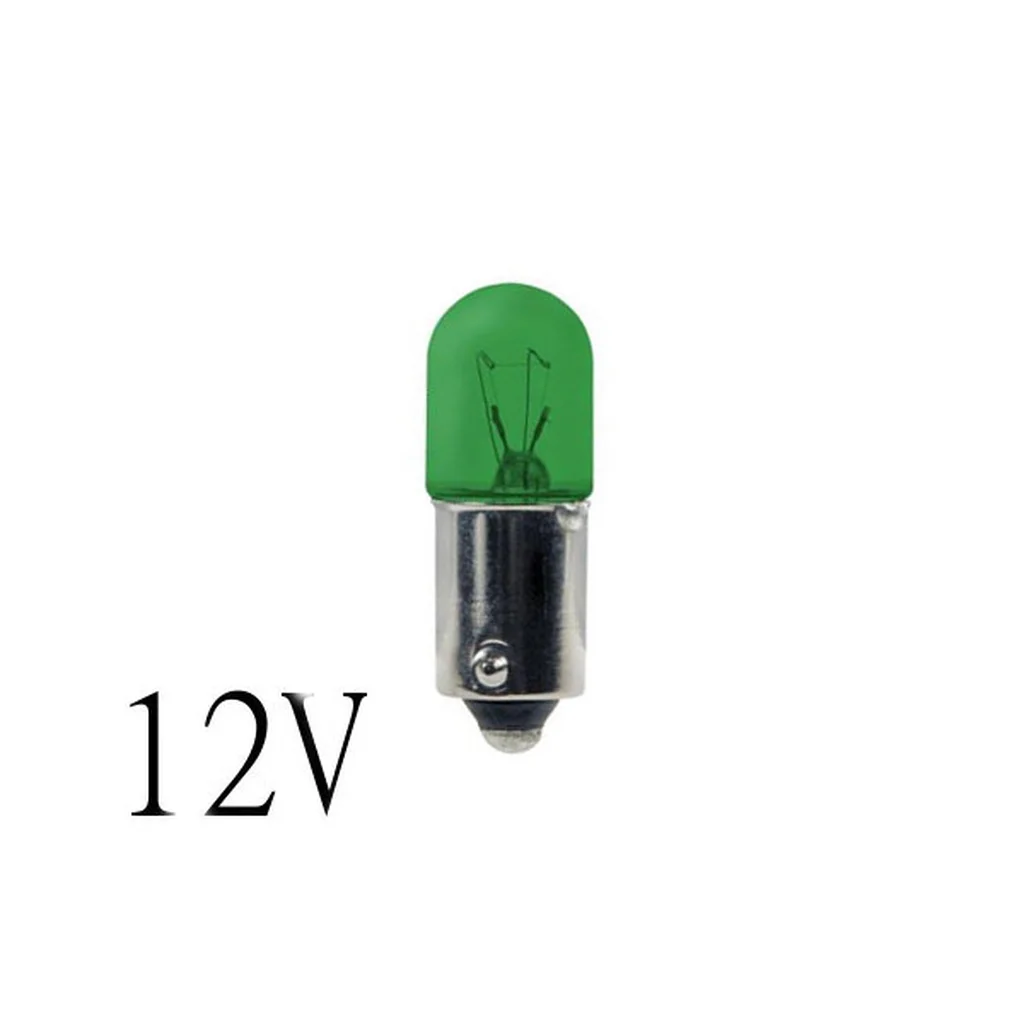 Bosma grön signallampa Ba9s T10x28 4W 12V