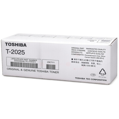 TOSHIBA TOSHIBA T-2025 Tonerkassette sort 6A000000932 Modsvarer: N/A