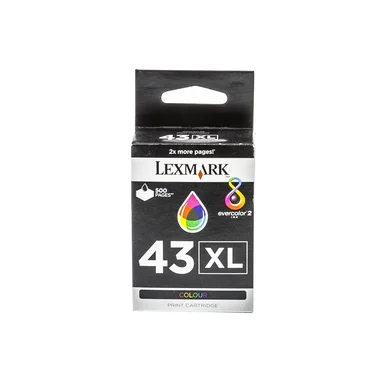 Lexmark Lexmark 43XL Blækpatron 3-farve 18YX143E Modsvarer: N/A