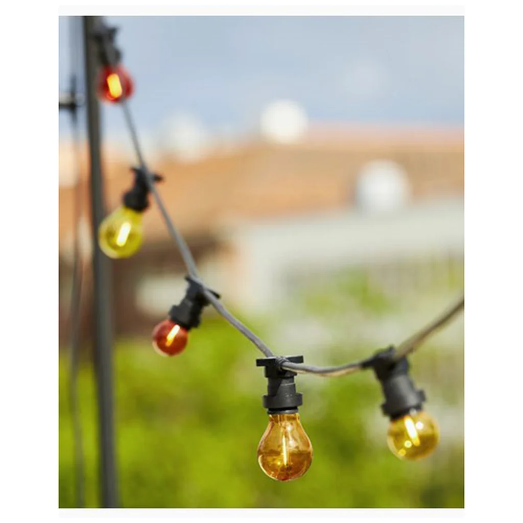 Ljusslinga kopplingsbar Connecta 10xE27 Svart