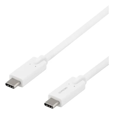 USB-C-kaapeli, 5Gbit/s, 5A, 2m, valkoinen