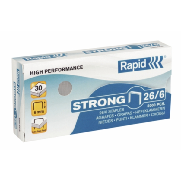 Bilde av Rapid Heftestift Rapid Strong 26/6 Galv. /5000 24862000 Tilsvarer: N/a