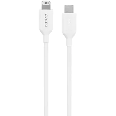 DELTACO Deltaco Latauskaapeli USB-C Lightningiin, 1 m, valkoinen 7333048055811 Vastaa: N/A