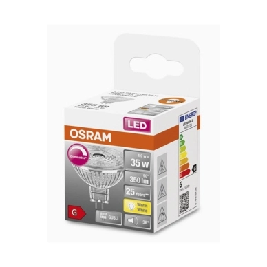 OSRAM alt LED spotlight GU5.3 dimbar 4,9W 90-99ra 2700K