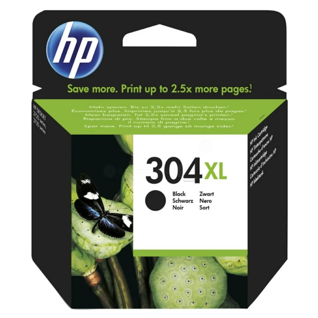 HP 304XL svart bläckpatron