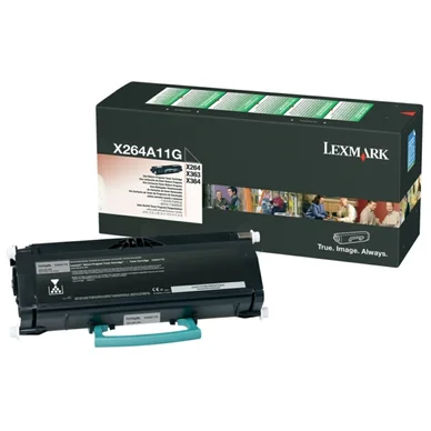 Lexmark Tonerkassette sort 3.500 sider return X264A11G Modsvarer: N/A billede