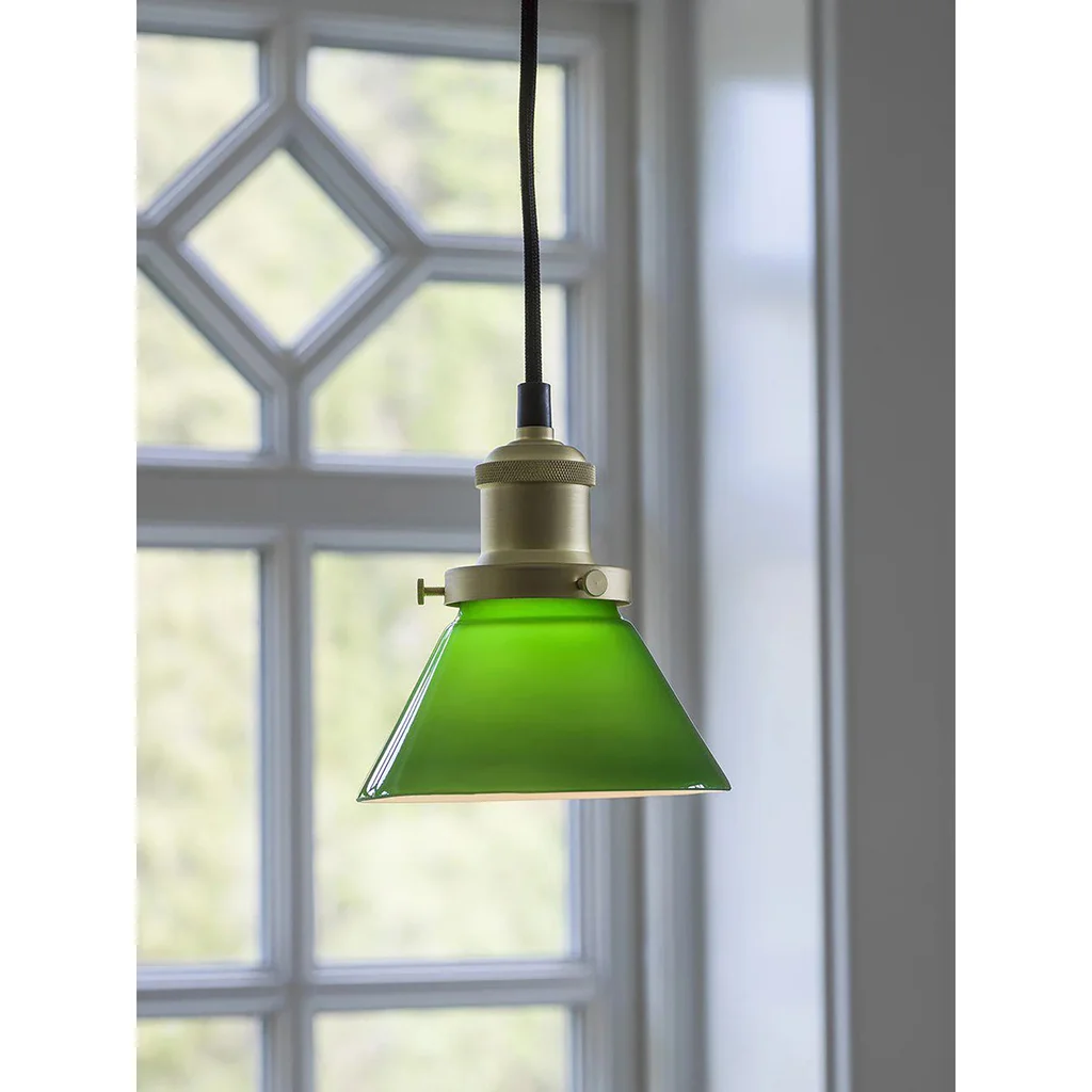 August Fönsterlampa Grön 15cm