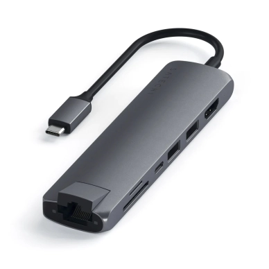 Slim USB-C MultiPort Adapter, Space Grey