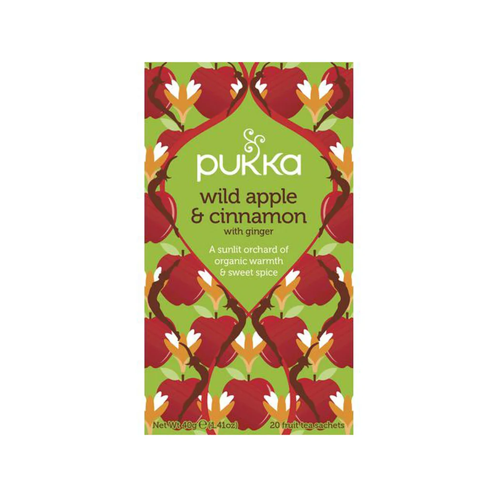Pukka Wild Apple & Cinnamon tepåsar 20-pack