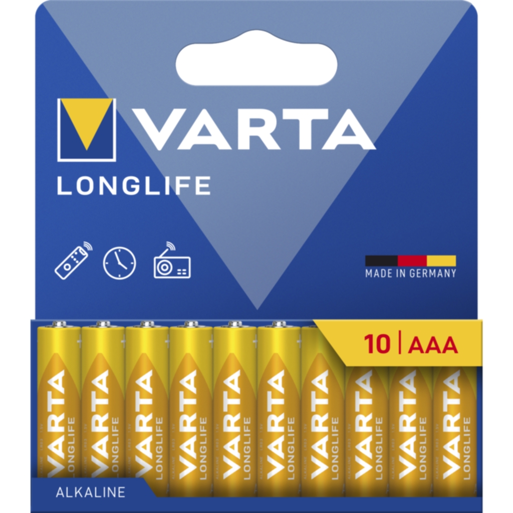 Varta Longlife AAA-batteri - 10-pack