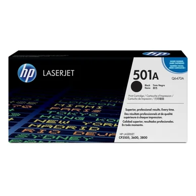 HP HP 501A Tonerkassette sort Q6470A Modsvarer: N/A billede