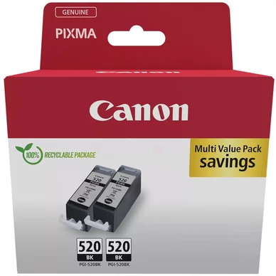 Canon Blækpatron sort 19ml, 2 stk pakning 2932B019 Modsvarer: N/A billede