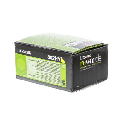 LEXMARK 802HY Tonerkassette Gul
