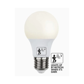 LED-lampa Rörelsesensor E27 8,3W 2700K 806 lumen