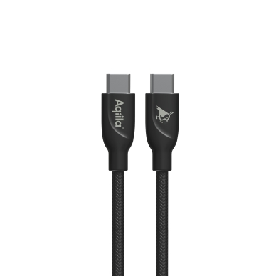 Aqiila Aqiila Cablebird CB12 USB-C to C 240W punottu 2m musta