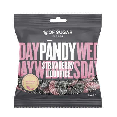 Pändy Candy Strawberry/Liqourice, 50g Pändy Candy Strawberry/Liqourice, 50g