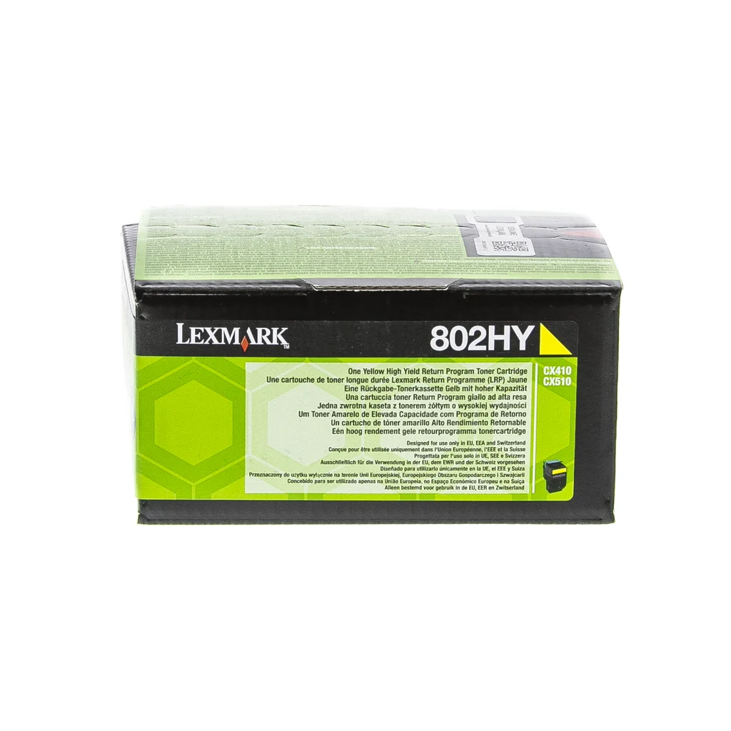 Lexmark 802HY Tonerkassett Gul