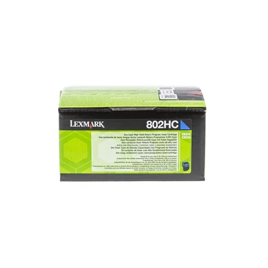 Lexmark Lexmark 802HC Tonerkassette Cyan 80C2HC0 Modsvarer: N/A billede