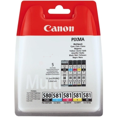 Canon Multipack PGI-580XL + CLI-581XL 2024C006 Modsvarer: N/A
