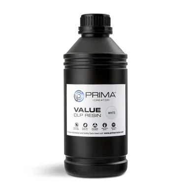 Prima PrimaCreator Value DLP / UV Resin 1000 ml Hvid 7340002114453 Modsvarer: N/A