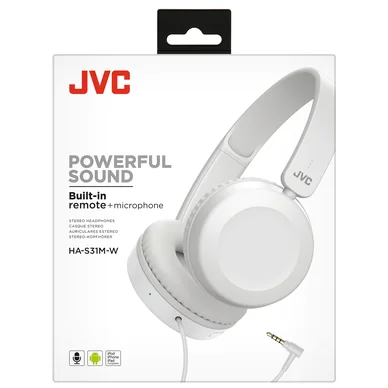 JVC Headphones On-ear wired White