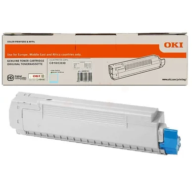 OKI Tonerkassette cyan 8.000 sider 44059107 Modsvarer: N/A billede