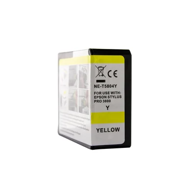 WL Blækpatron, erstatter Epson T5804, gul, 84 ml 0T5804 Modsvarer: T5804