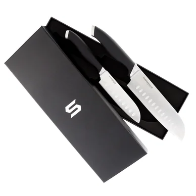 Knivset Subarashii Santoku kockknivar, 2-pack