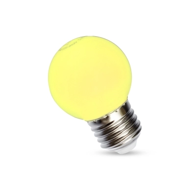 Spectrum LED alt Keltainen E27 LED-pallolamppu 1W 230V